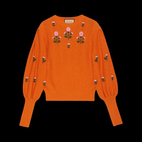 Gucci Floral Knit 'Carrot Juice/Mix'