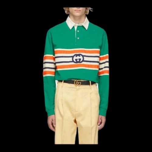 Gucci Interlocking G Polo Shirt 'Green'