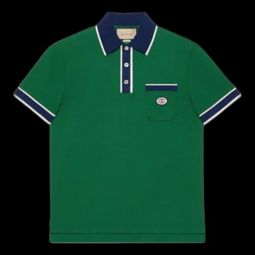 Gucci Cotton Piquet Polo With Interlocking G 'Green'