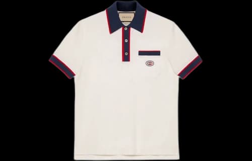 Gucci Cotton piquet polo with Interlocking G 'off-white'