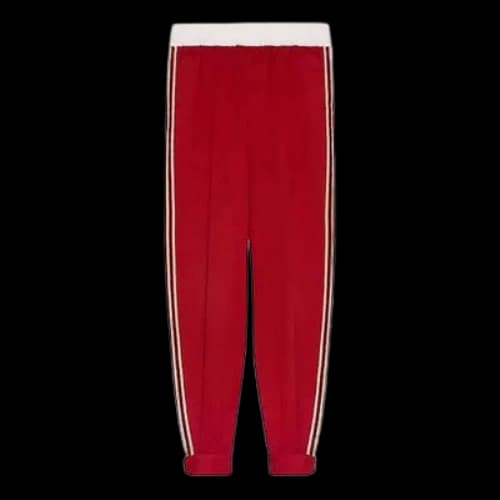 Gucci Military Cotton Drill Pant With Buckles 'Red'
