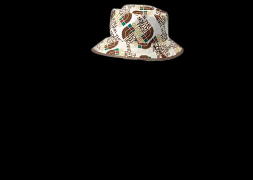 Gucci x The North Face Self Tie Nylon Hat Ivory/Sky Blue