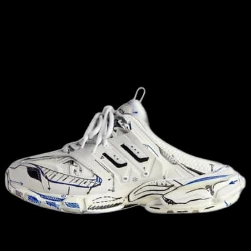Balenciaga Track 3.0 Mules 'White Graffiti Black' (Women's)