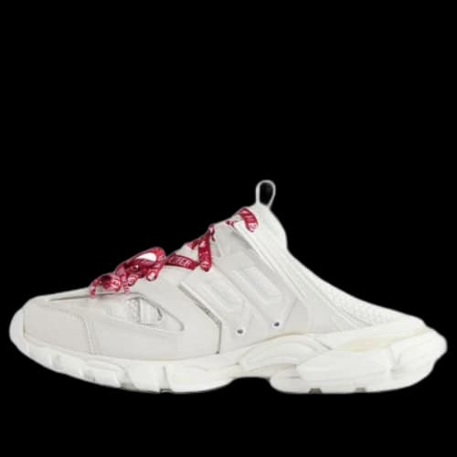 Balenciaga Track Mules 'White Red' (Women's)