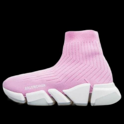 Balenciaga Speed 2.0 Trainers 'Rib-Knit Pale Pink' (Women's)