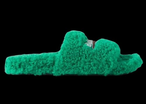 Balenciaga Furry Slide Green (Women's)