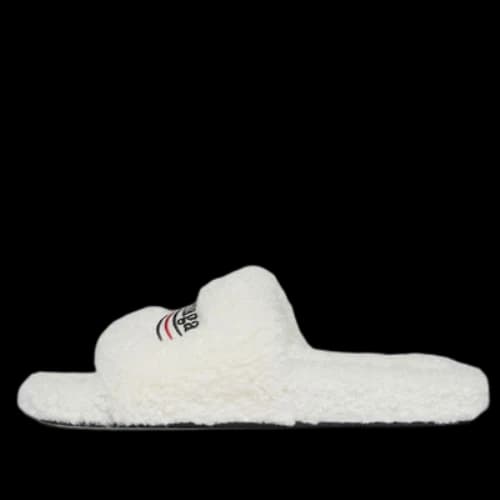 Balenciaga Furry Slides 'White' (Women's)