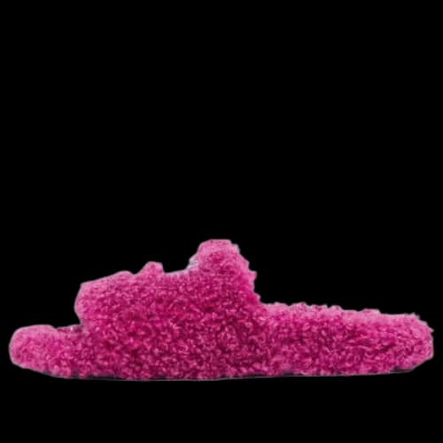 Balenciaga Cities Paris Furry Slides 'Pink' (Women's)