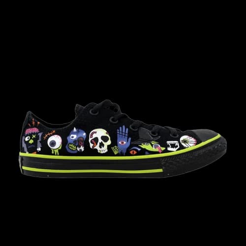 Converse Chuck Taylor All Star Ox PS 'Black Bold Lime'
