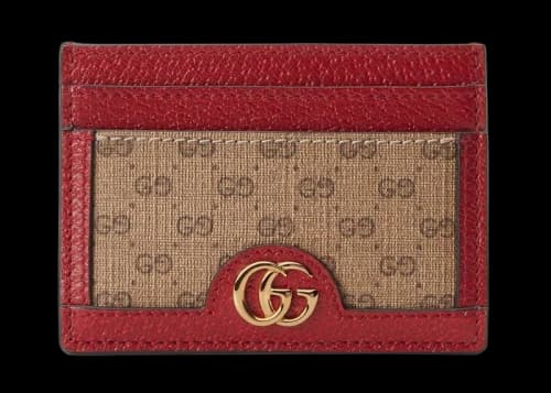 Gucci x Doraemon Card Case Ebony/Red