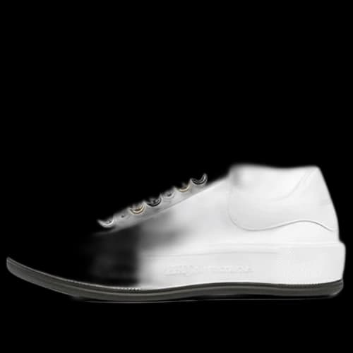 Alexander McQueen Deck Skate Plimsoll Lace Up 'White Metallic' (Women's)