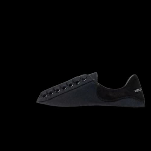 Alexander McQueen Deck Skate Plimsoll Lace Up 'Black White Sole'