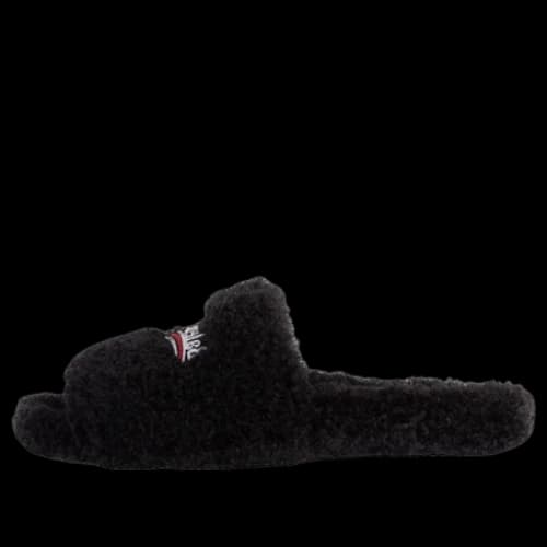 Balenciaga Furry Slides 'Black'