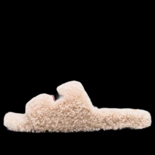 Balenciaga Furry Slides 'Beige'
