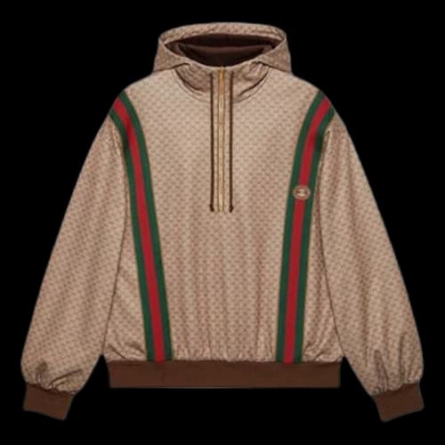 Gucci FW21 Micro Mark Knit Hood Brown