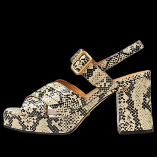 Gucci Python Print Platform Sandal 'Neutral' (Women's)