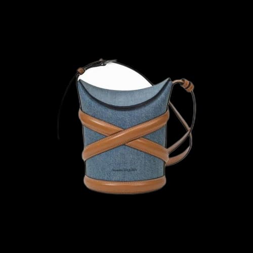 Alexander Mcqueen The Curve Bag 'Blue Canvas'