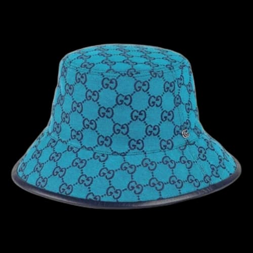 Gucci GG Monogram Multicolor Reversible Bucket Hat 'Blue'