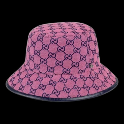 Gucci GG Monogram Multicolor Reversible Bucket Hat 'Pink Blue' (Women's)