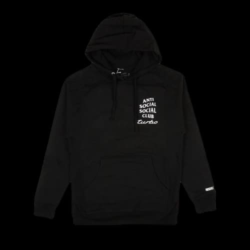 Anti Social Social Club Logo Hoodie Sweatshirt 'Black'