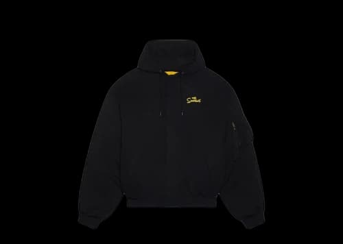 Balenciaga x The Simpsons Padded Bomber Hoodie Black
