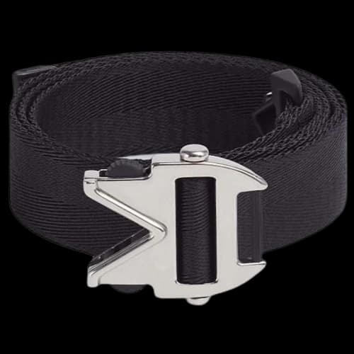 Bottega Veneta Logo Belt Black