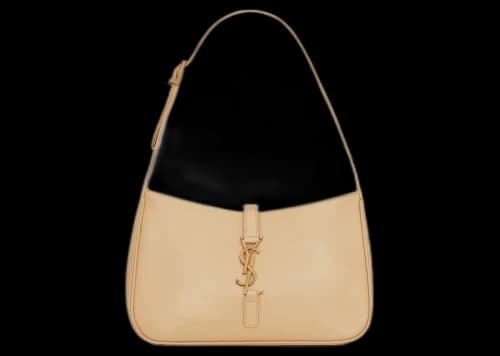 Saint Laurent Le 5 A 7 Hobo Bag In Smooth Leather Ivoire Naturel