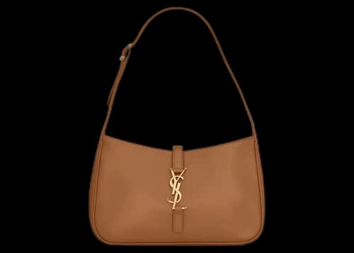 Saint Laurent Le 5 A 7 Hobo Bag In Smooth Leather Dune