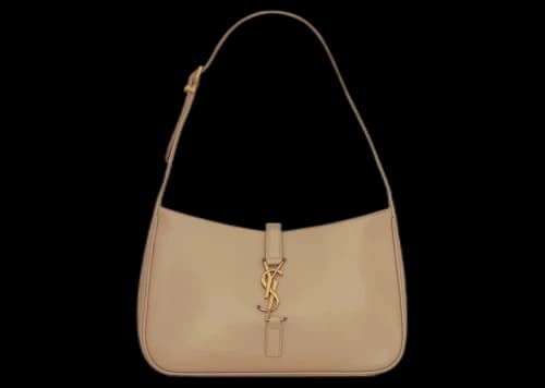 Saint Laurent Le 5 A 7 Hobo Bag In Smooth Leather Blossom Pink