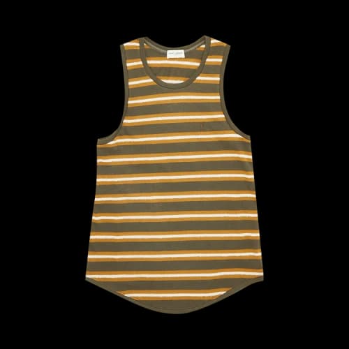 Saint Laurent Jersey Tank Top 'Khaki/Ochre/Ecru'