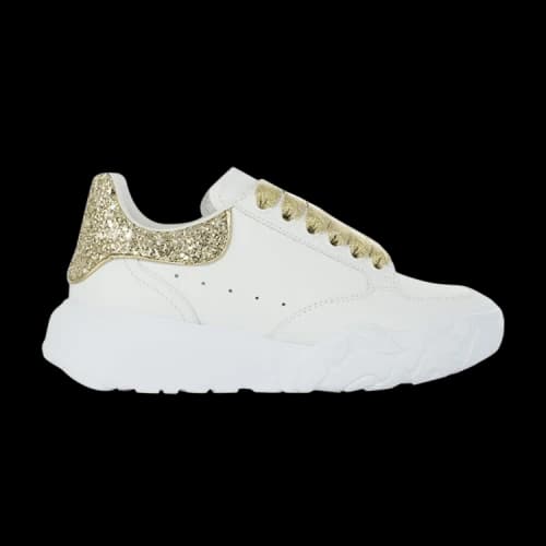 Alexander McQueen Court Trainer 'White Gold Glitter' (Women's)