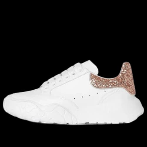 Alexander McQueen Court Trainer 'White Rose Glitter' (Women's)