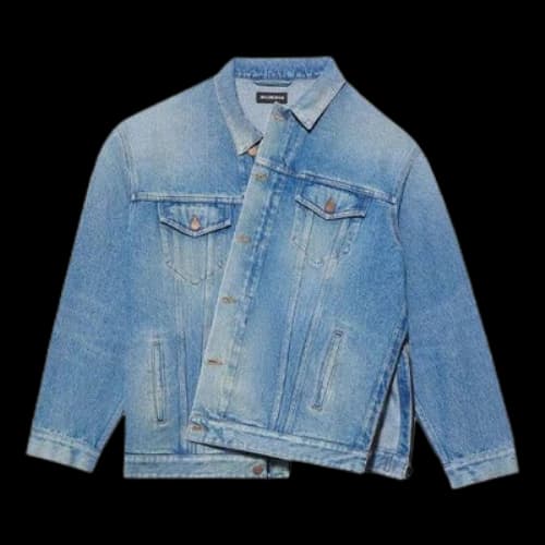 Balenciaga Corporate Jacket Large Fit 'Medium Vintage Indigo'
