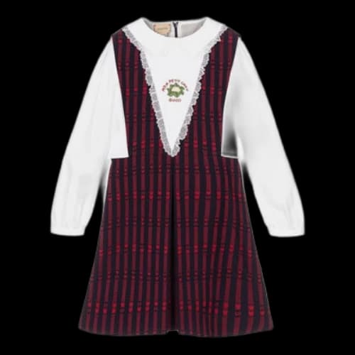 (PS) Gucci GG Star Pinafore-Shirt Dress 'Red Blue'