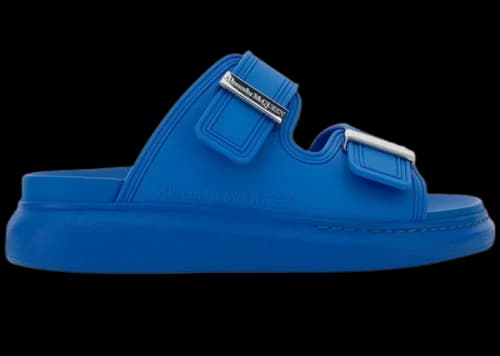 Alexander McQueen Hybrid Double Buckle Sandal Blue (Women's)