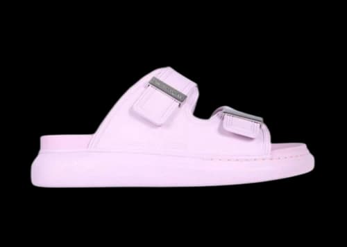 Alexander McQueen Hybrid Buckled Rubber Sandal Pink (Women's)