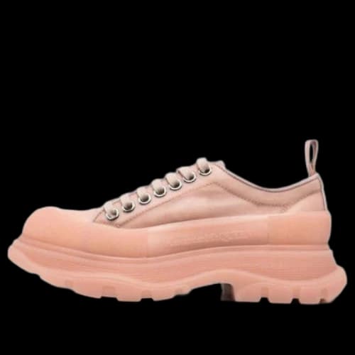 Alexander McQueen Tread Slick Lace Up Polyamide Sneakers 'Pink' (Women's)