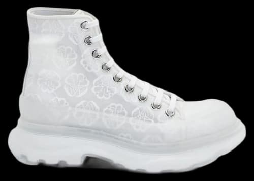 Alexander McQueen Tread Slick Boot White Transparent (Women's)