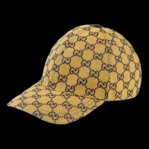 Gucci GG Multicolor Canvas Baseball Hat 'Yellow Blue'