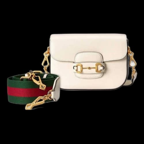 Gucci Horsebit 1955 Retro Shoulder Messenger Bag 'Cream White' (Women's)