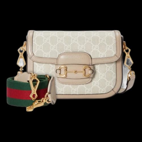 Gucci Horsebit 1955 GG Mini Bag 'Beige White' (Women's)