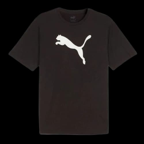 PUMA teamRISE Logo Cotton T-shirt 'Black'
