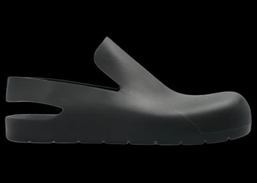 Bottega Veneta Rubber Slingback Puddle Shoe Black