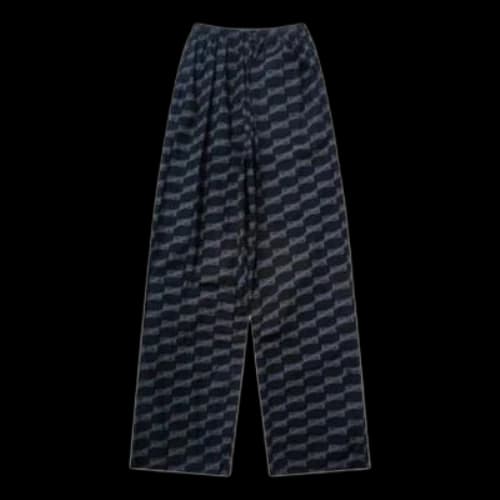 Balenciaga BB Monogram Pajama Pants 'Black Grey'