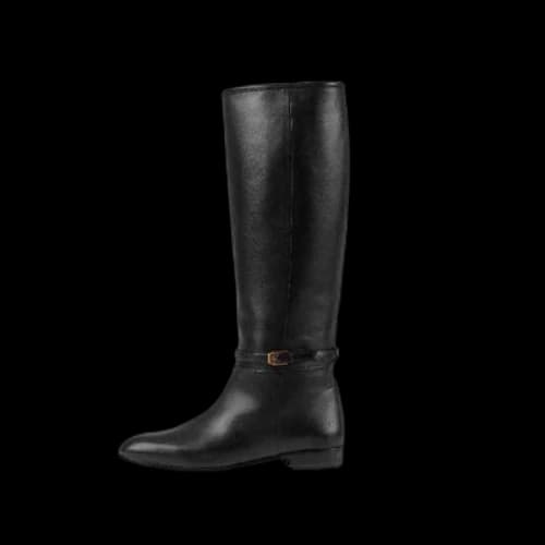 Gucci Knee High Leather Boots 'Black' (Women's)