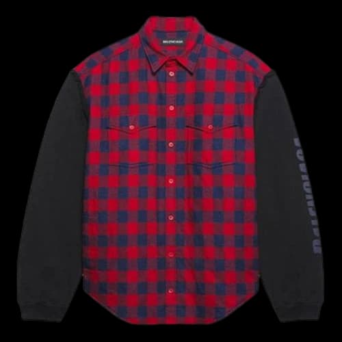 Balenciaga FW21 Long-Sleeved Shirt Red