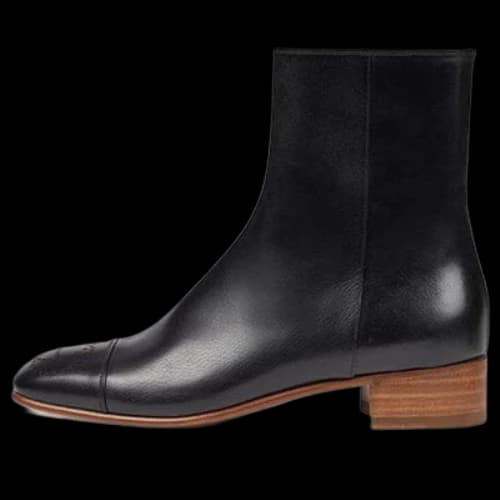 Gucci Goatskin Hills Logo Ankle Boots 'Black' (Women's)