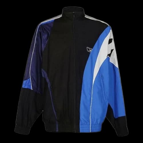 Balenciaga Split Tracksuit Jacket 'Black Blue'