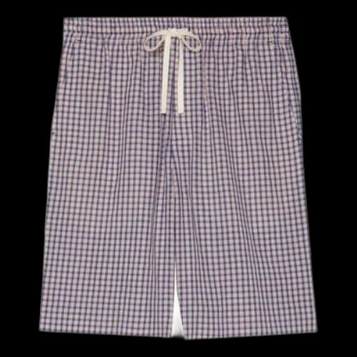Gucci Mini Check Shorts With Gucci Cauliflower 'Blue'