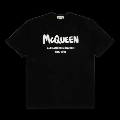 Alexander McQueen Graffiti T-Shirt 'Black/White'